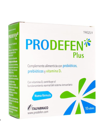 Prodefen Plus 10 Sobres Italfarmaco probióticos y prebióticos
