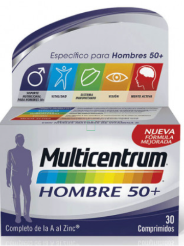 MULTICENTRUM HOMBRE 50+ 30 COM